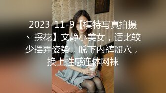 2023-11-9【模特写真拍摄丶探花】文静小美女，话比较少摆弄姿势，脱下内裤掰穴，换上性感连体网袜