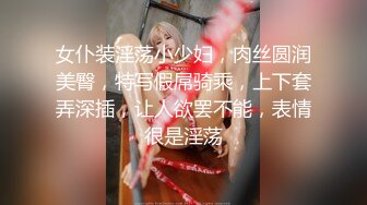 女仆装淫荡小少妇，肉丝圆润美臀，特写假屌骑乘，上下套弄深插，让人欲罢不能，表情很是淫荡